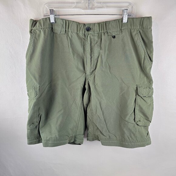 Boy Scouts Of America Shorts Mens Large Green Cargo Relaxed Uniform Switchback - Picture 1 of 9